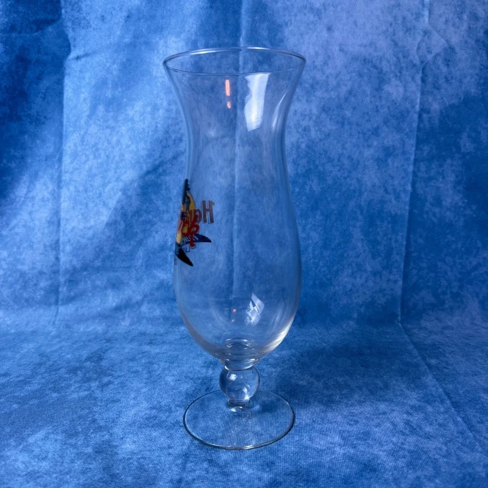Hard Rock Cafe Las Vegas Hurricane Glass Souvenir Barware Collectible 9.5
